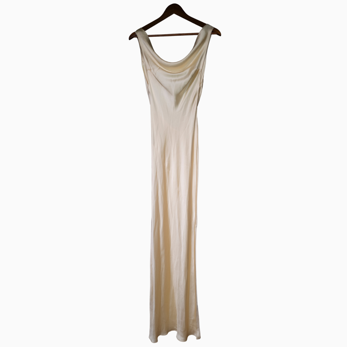 Mirror Palais Plunging Back Cowl Dress in Butter Size XXS