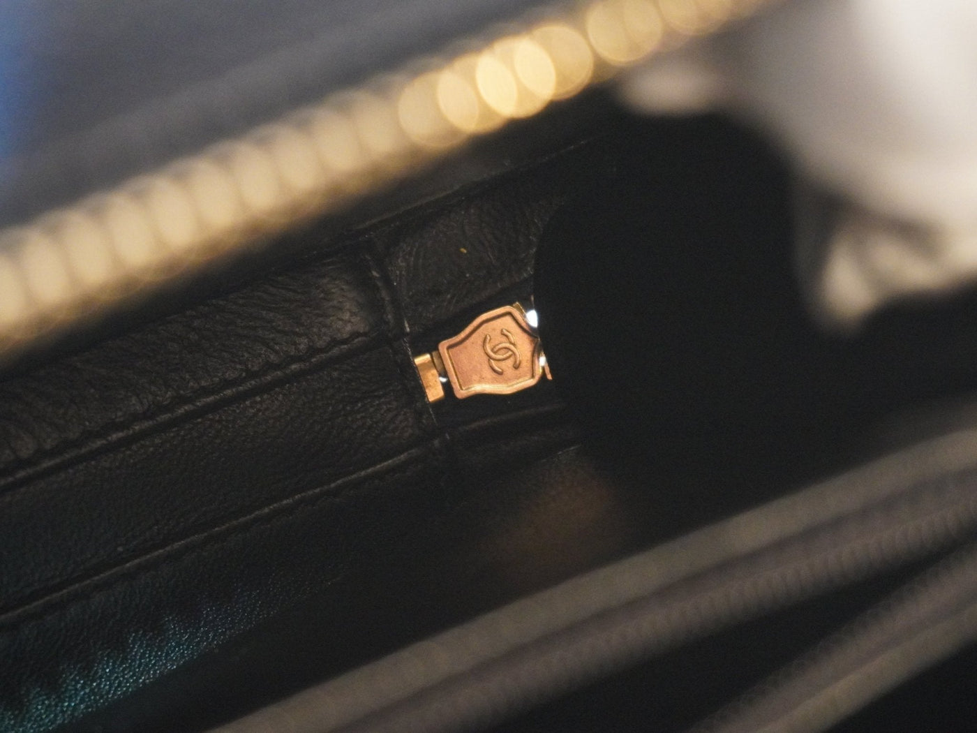 CHANEL Medium Filigree Vanity Case Navy/Black A93343 VIP