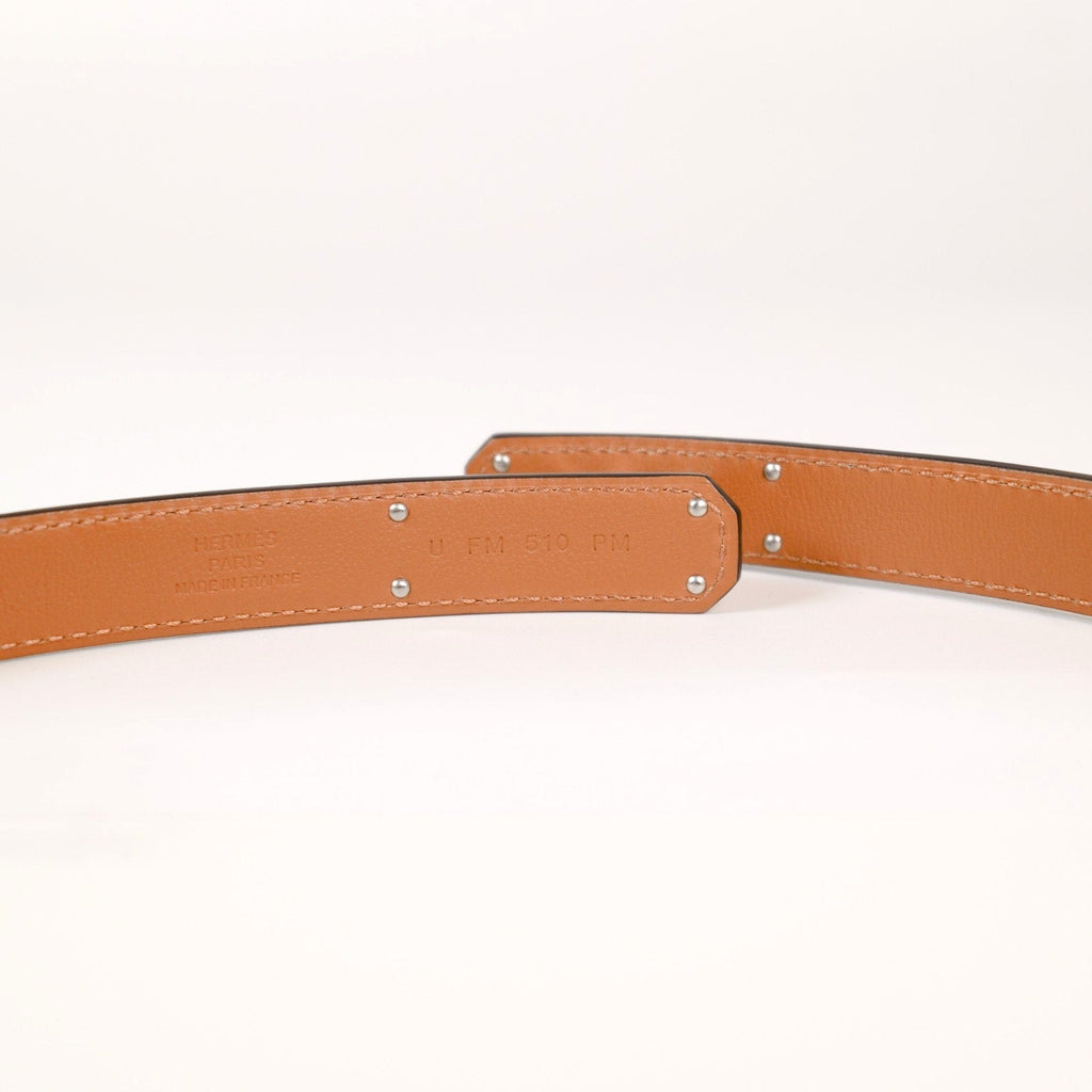 Hermès Kelly 18 Belt Etoupe Epsom Leather Palladium Hardware U 2022